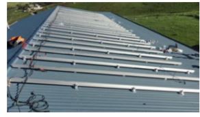 Pitched Tin Roof Solar Racking System